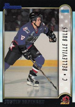 1999 Bowman CHL #128 Justin Papineau Front