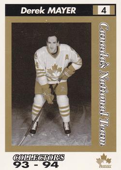 1993-94 Alberta Lotteries Canada's National Team #NNO Derek Mayer Front