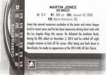 2013-14 In The Game Between the Pipes #12 Martin Jones Back