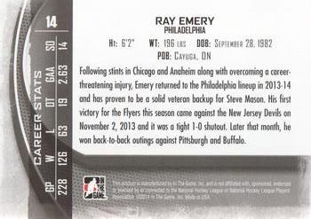 2013-14 In The Game Between the Pipes #14 Ray Emery Back