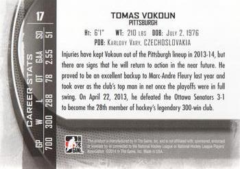 2013-14 In The Game Between the Pipes #17 Tomas Vokoun Back