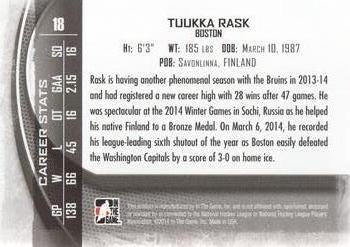 2013-14 In The Game Between the Pipes #18 Tuukka Rask Back