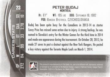 2013-14 In The Game Between the Pipes #23 Peter Budaj Back