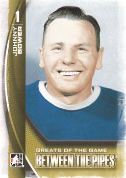 2013-14 In The Game Between the Pipes #122 Johnny Bower Front