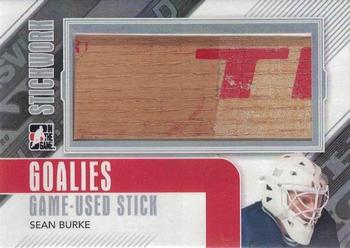 2013-14 In The Game StickWork - Game Used Goalie Sticks Silver #GGUS-09 Sean Burke Front