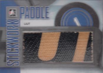 2013-14 In The Game StickWork - Game Used Goalie Paddles Silver #P-39 Mike Liut Front