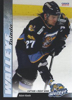 2010-11 Choice Toledo Walleye (ECHL) #8 Adam Keefe Front