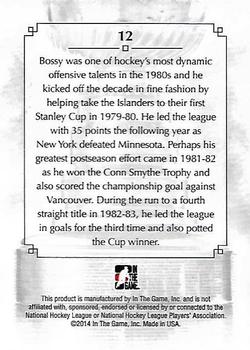 2013-14 In The Game Lord Stanley's Mug #12 Mike Bossy Back