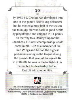 2013-14 In The Game Lord Stanley's Mug #20 Chris Chelios Back