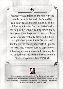 2013-14 In The Game Lord Stanley's Mug #46 Ted Kennedy Back