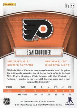 2013-14 Panini Rookie Anthology #68 Sean Couturier Back