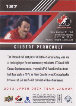 2013 Upper Deck Team Canada - Exclusive Red #127 Gilbert Perreault Back