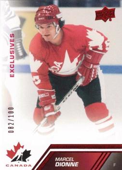 2013 Upper Deck Team Canada - Exclusive Red #153 Marcel Dionne Front