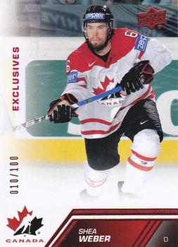 2013 Upper Deck Team Canada - Exclusive Red #154 Shea Weber Front