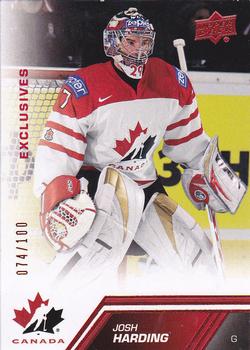 2013 Upper Deck Team Canada - Exclusive Red #195 Josh Harding Front