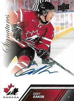 2013 Upper Deck Team Canada - Gold Signatures #31 Cody Eakin Front