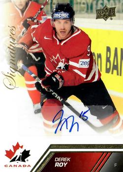 2013 Upper Deck Team Canada - Gold Signatures #37 Derek Roy Front
