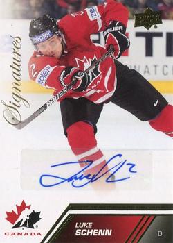 2013 Upper Deck Team Canada - Gold Signatures #62 Luke Schenn Front