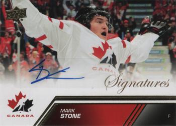 2013 Upper Deck Team Canada - Gold Signatures #66 Mark Stone Front