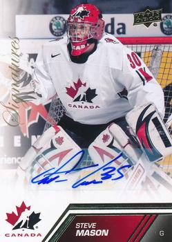 2013 Upper Deck Team Canada - Gold Signatures #184 Steve Mason Front