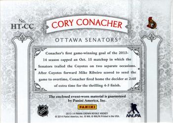 2013-14 Panini Crown Royale - Heirs to the Throne Materials #HT-CC Cory Conacher Back