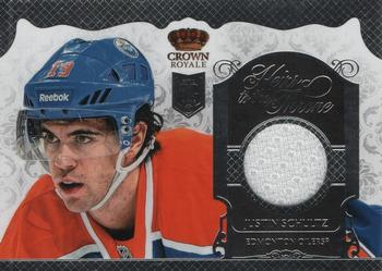 2013-14 Panini Crown Royale - Heirs to the Throne Materials #HT-JUS Justin Schultz Front