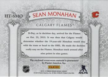 2013-14 Panini Crown Royale - Heirs to the Throne Materials #HT-SMO Sean Monahan Back