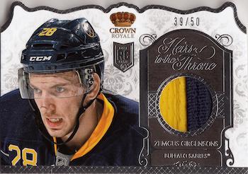 2013-14 Panini Crown Royale - Heirs to the Throne Materials Prime #HT-ZG Zemgus Girgensons Front