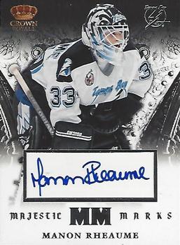 2013-14 Panini Crown Royale - Majestic Marks #MJ-MR Manon Rheaume Front