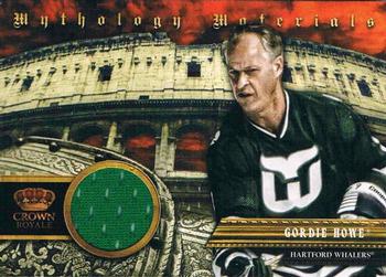 2013-14 Panini Crown Royale - Mythology Materials #MY-GH Gordie Howe Front