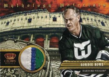 2013-14 Panini Crown Royale - Mythology Materials Patches #MY-GH Gordie Howe Front