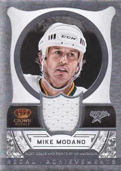 2013-14 Panini Crown Royale - Regal Achievements Materials #RA-MO Mike Modano Front