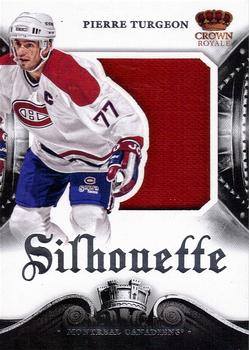 2013-14 Panini Crown Royale - Silhouette Materials #S-PT Pierre Turgeon Front