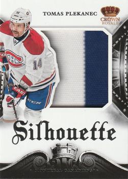 2013-14 Panini Crown Royale - Silhouette Materials #S-TPL Tomas Plekanec Front