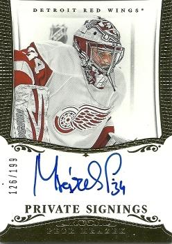 2013-14 Panini Dominion - Private Signings #PS-PM Petr Mrazek Front