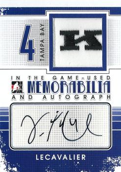 2013-14 In The Game Used - Auto/Memo Gold Version #205 Vincent Lecavalier Front