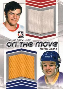 2013-14 In The Game Used - On the Move Jerseys Silver #OTM-07 Marcel Dionne Front