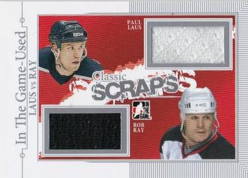 2013-14 In The Game Used - Classic Scraps Dual Memorabilia Silver #CS-13 Paul Laus / Rob Ray Front