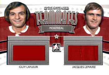 2013-14 In The Game Used - Teammates Jerseys Silver #TM-24 Guy Lafleur / Jacques Lemaire Front