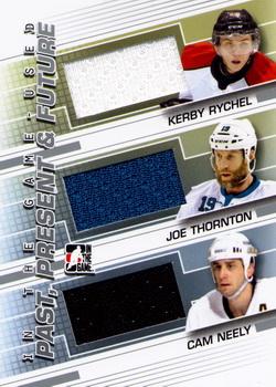 2013-14 In The Game Used - Past Present and Future Silver Version #PPF-15 Cam Neely / Joe Thornton / Kerby Rychel Front