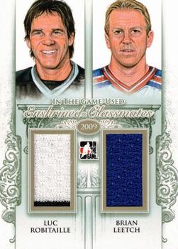 2013-14 In The Game Used - Enshrined Classmates Gold Version #EC-06 Luc Robitaille / Brian Leetch Front