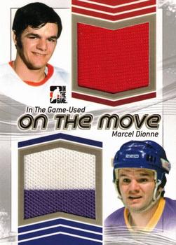 2013-14 In The Game Used - On the Move Jerseys Gold #OTM-07 Marcel Dionne Front