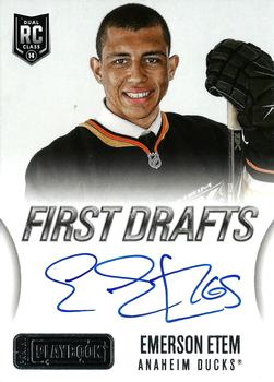 2013-14 Panini Playbook - First Drafts Signatures #FD-EE Emerson Etem Front