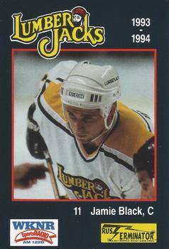 1993-94 Cleveland Lumberjacks (IHL) #10 Jamie Black Front