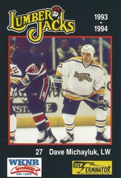 1993-94 Cleveland Lumberjacks (IHL) #19 Dave Michayluk Front