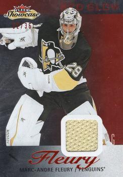 2013-14 Fleer Showcase - Red Glow #78 Marc-Andre Fleury Front