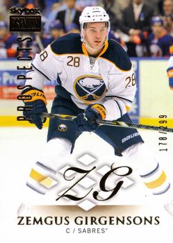 2013-14 Fleer Showcase - SkyBox Premium #41 Zemgus Girgensons Front