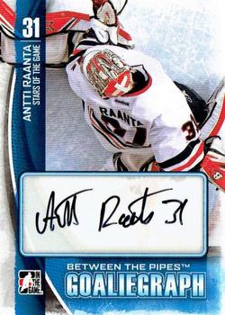 2013-14 In The Game Between the Pipes - GoalieGraphs #A-AR Antti Raanta Front