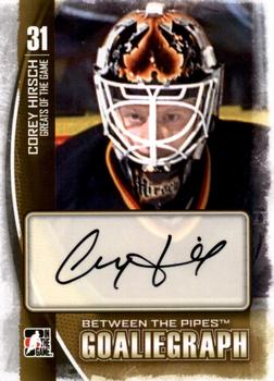 2013-14 In The Game Between the Pipes - GoalieGraphs #A-CHI Corey Hirsch Front
