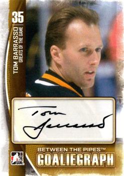 2013-14 In The Game Between the Pipes - GoalieGraphs #A-TB Tom Barrasso Front